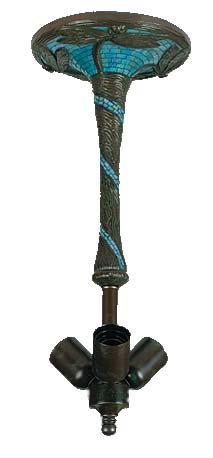 TREE BASE h: 40,6 cm / 16 für Schirm T349 / for shade T349 HINWEIS / HINT: Alle ODYSSEY-Lampenfüsse werden ohne Fassungen