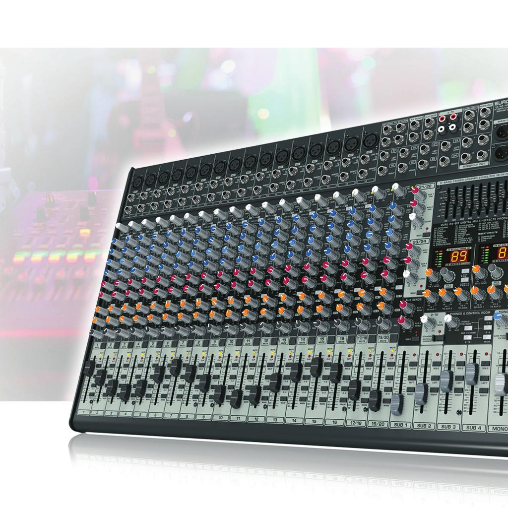 multi-effects High-precision 9-band stereo graphic EQ allows precise frequency correction of monitor or main mixes Revolutionary FBQ Feedback Detection system instantly reveals critical frequencies