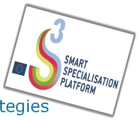 Support for RIS3 development: S3Platform: Website + Newsletter Guidance on process for development of RIS3 Analytical support Organises "peer-reviews" of national / regional strategies Conferences,