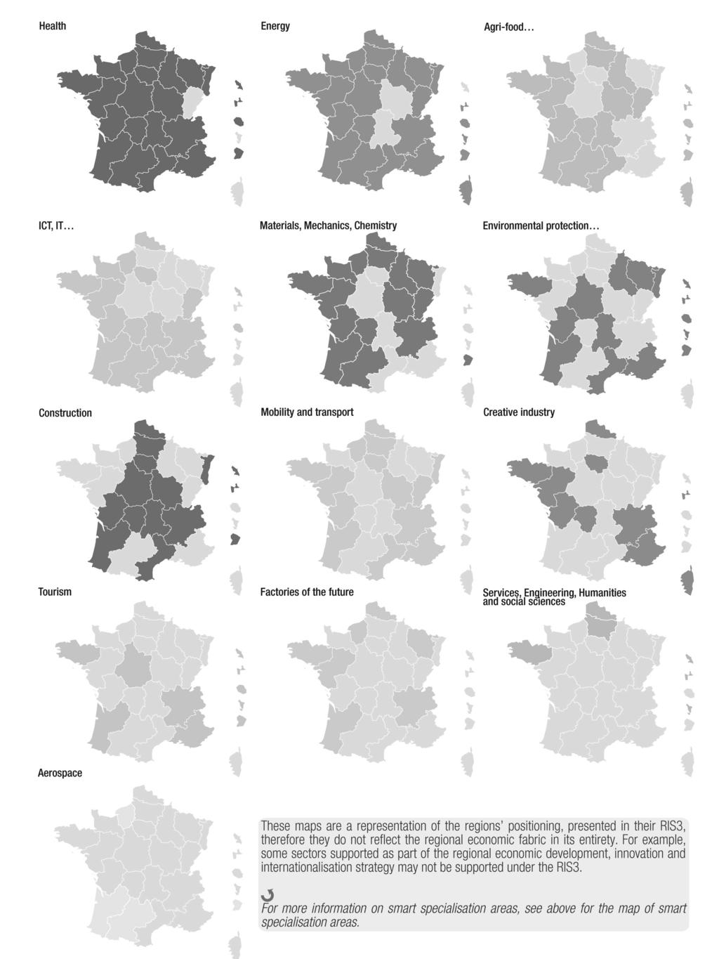 EStIF1 2017 RIS3 in the French Research and Innovation Context 5 Figure 2: Regional Positioning in the RIS3 by Target Markets. Source: CGET analysis, available online at <http://www.cget.gouv.