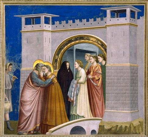 Giotto, Meeting at the Golden Gate, Arena (Scrovegni) Chapel, Padua, c.