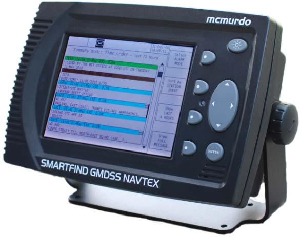 NAVTEX Dedicated TEXT equipment which receives MSI: 1) Weather forecasts & gale warnings (B) 2) Navigational warnings (A, L)