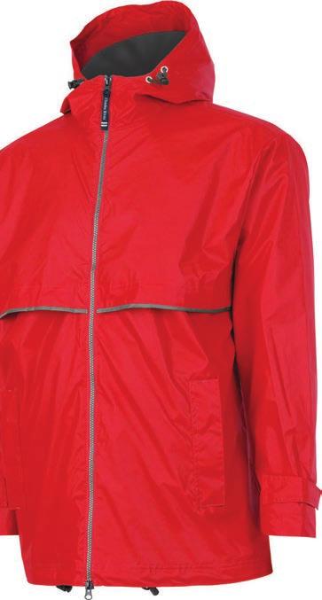 NEW ENGLANDER RAIN JACKET MEN S 9199 100% polyester polyurethane bonded to a woven backing and