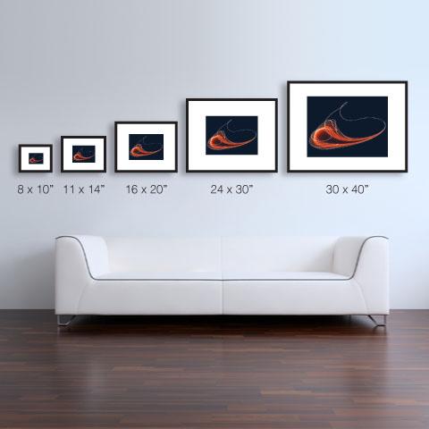 framed prints are available in your choice of two different finishes - gloss and matte.