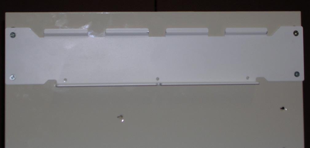 optional 2-1/4 in. mounting screws and 3/4-in. mounting spacers provided as shown in the 8.