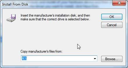 F. Finish step E then select Have Disk.. G.