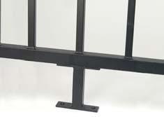 Fe 26 I-Support 25 / case 3-3/4 I-Support provides additional mid-span support for Fe26 railing.