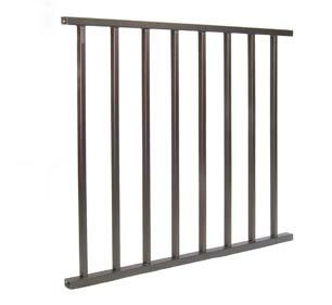 95 Fe26 Iron Railing Systems Fortress Fortress Railing ONLY available in: Fortress Iron Level Rail - Fortress Fe 26 Welded Iron Panels Fe 26 Traditional Iron Panel Top / bottom rail measure 5/8