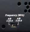 switchable carrier frequencies of 2.3/2.8 MHz 