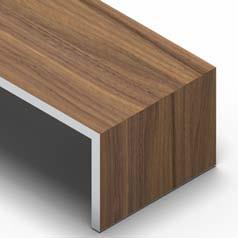 FINISHES COMBINATIONS FINISHES TOPS - PANELLED LEG MELAMINE 27 WALNUT VENEER RC COOKED OAK TOP walnut
