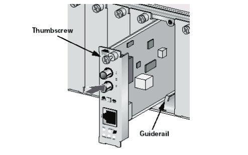 The module can be installed in any expansion slot.