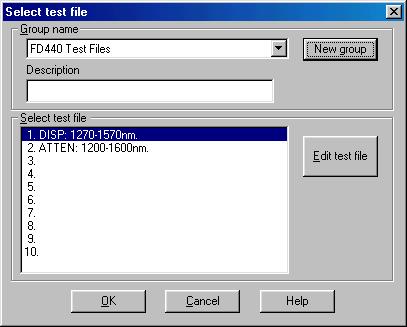 Choosing and Editing Test Files Test