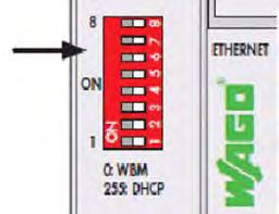 Automation and process control DAQ configuration 5 You need to select proper IP address that will be assigned to the WAGO fieldbus coupler: IP address of the WAGO device must belong to the same