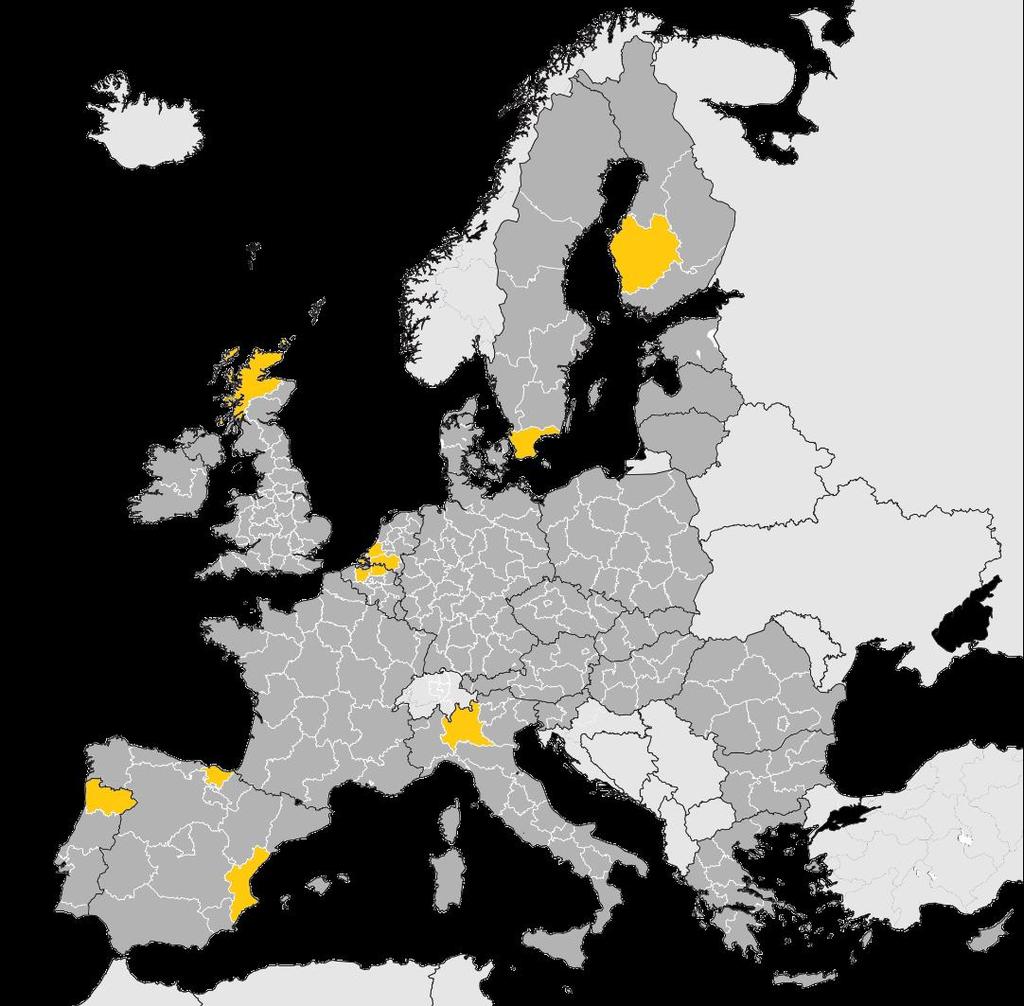 Interreg projects supporting VI Partners: 10 Regions co-chair of the 5 Vanguard Pilots The main objective of the S34Growth