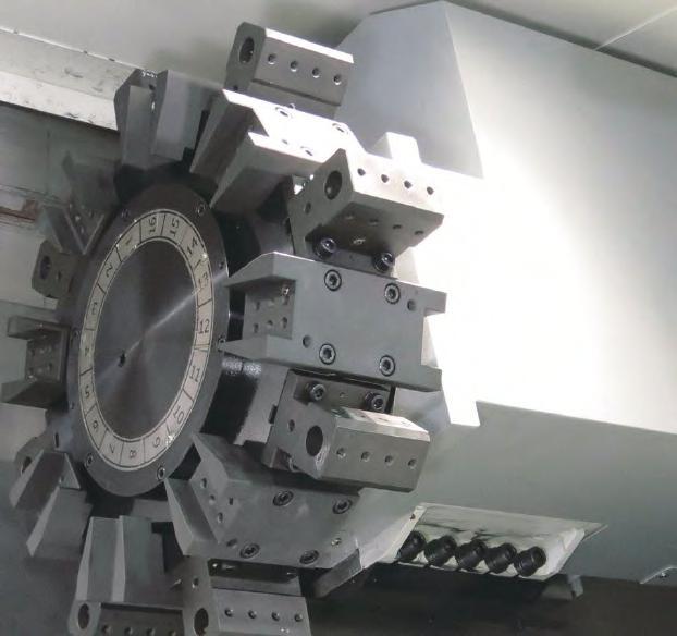 turret rigid machine structure as base to increase high-efficient and complex machining