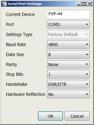 Initial Setup: Make sure to set your comm. Port to match where your programming cable is plugged into. Leave Baud Rate, Data Size, Parity & Stop Bits as default.