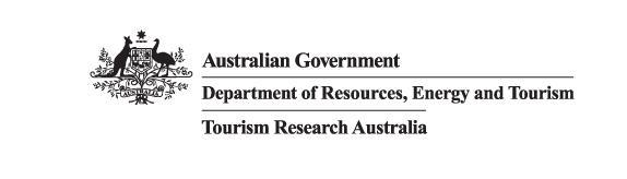 Tourism research and policy Tim Quinn Manager Economic and Industry Analysis Tourism Research Australia Department of Resources, Energy and