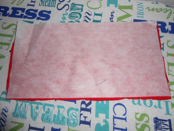 5. Attach the fusible interfacing to the T-Shirt Piece.