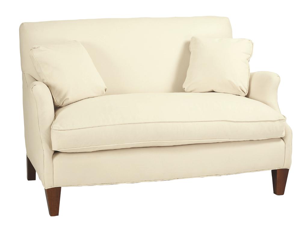 ABOUT THE HUDSON SETTEE DIMENSIONS* SEE NOTE HUDSON SETTEE (US032) SET/2 CONTRASTING PILLOWS (US033) 35 3 /4 H 44 W Between Arms