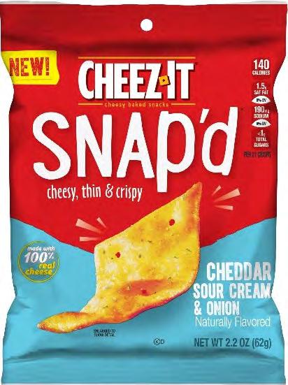 48 Unit Cheez-It Snap d Sour Cream & Onion 6/2.2 oz $8.