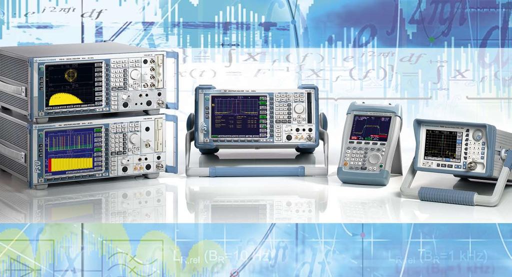 44124/3 FIG 2 The full range of analyzers from Rohde & Schwarz covers