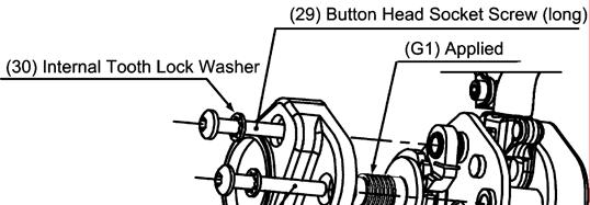 7) Ensure that (22) Pawl and (20) Ratchet contact properly and turn smoothly. Figure 5-15 Friction Plates and Ratchet Disc Attachments 5.6.