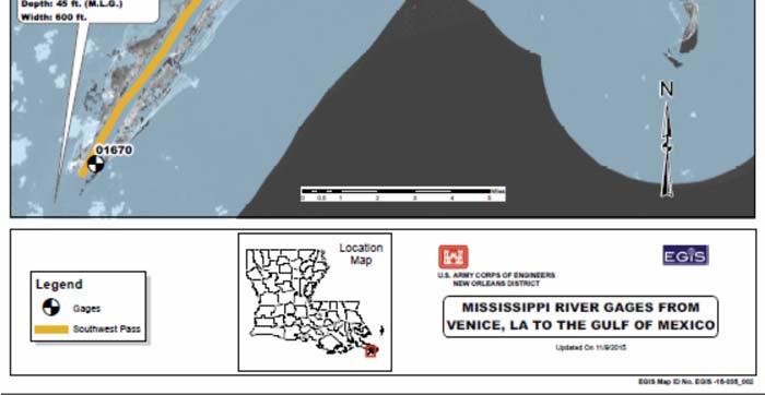 Mexico: MAP 2- Mississippi River gages