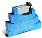 38 Series - Relay interface modules - 2 Pole 8A EMR Features 38.52/38.62 2 Pole - 8 A electromechanical relay interface modules, mm wide.