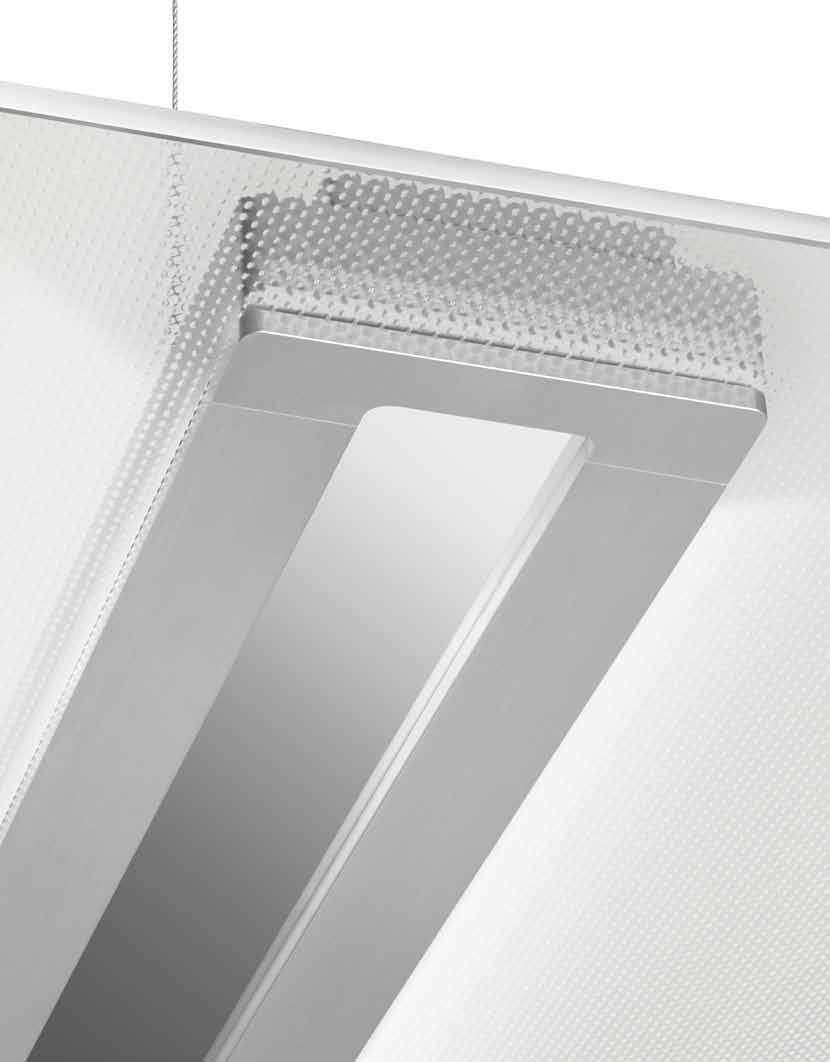 Vega Quality of Light Highly homogeneous lighting effects Vega luminaires are characterised by a brilliant lighting effect across their complete light emission surface, achieved by special prism