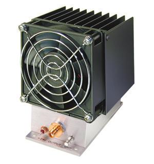Coaxial High Power Amplifier 50Ω 20W 20 to 1000 MHz Features High power, 20 Watt Protected against overheat -shuts off automatically Excellent gain flatness, ±1.2 db typ.
