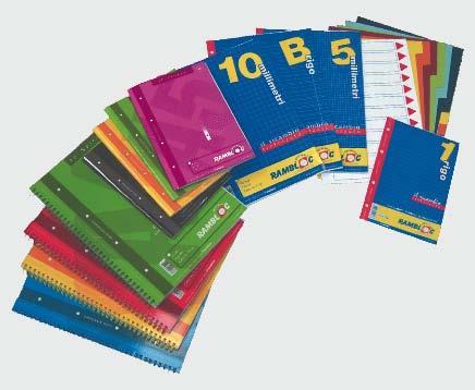 The wide range of Rambloc products, available in a variety of models and lines, satisfy all needs of SCHOOL and OFFICE.