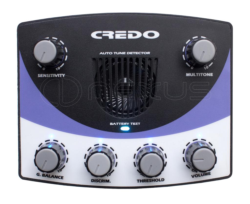 Controls The CREDO has six rotary control knobs and one toggle switch located underneath the control box. Discrimination This knob sets the level of the discrimination.