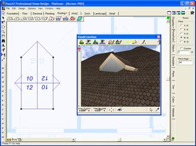 Drawing a Dormer floor. The Dormer Cutout tool must be applied to a roof object. To draw a dormer 1 On the Roofing Plan tab, click the Gable Connector Roof Tool.
