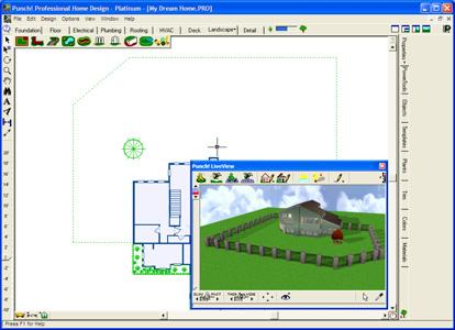 Chapter 22 Landscape Plan Tab 10 Right-click to end drawing mode. 14 Click Chain-Linked. Drag and drop the chain link material onto your fence in the LiveView window. 11 Click the Materials Tab.