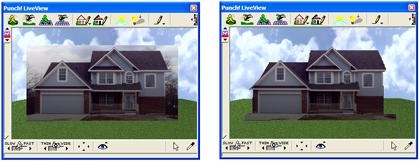 To save a copy of the unaltered file, check the box by Save Backup Copy and follow the prompts. Result: The original, unmasked house on the left and the masked version on the right.