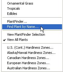To locate a plant on the Preview Bar 1 On the design window, right-click the plant you want to locate, then click Locate Plant on the pop-up menu that is displayed.