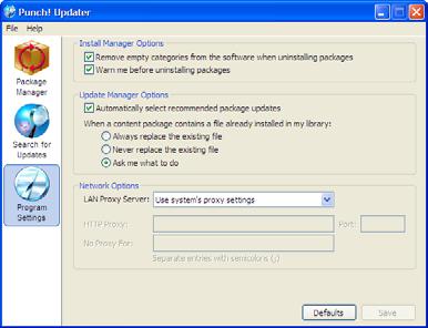 To remove all files upon uninstallation, select the checkbox next to Remove empty categories from the software when uninstalling packages.