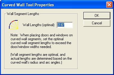 Drawing a Curved Wall To change the height of a wall 1 On the Standard toolbar, click the Selection Tool. 2 Click a wall segment in your drawing to select it. The Wall Properties bar is displayed.