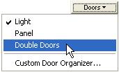 Adding Double Doors 3 On the Door Properties Bar, type a new elevation in the Elevate text box.