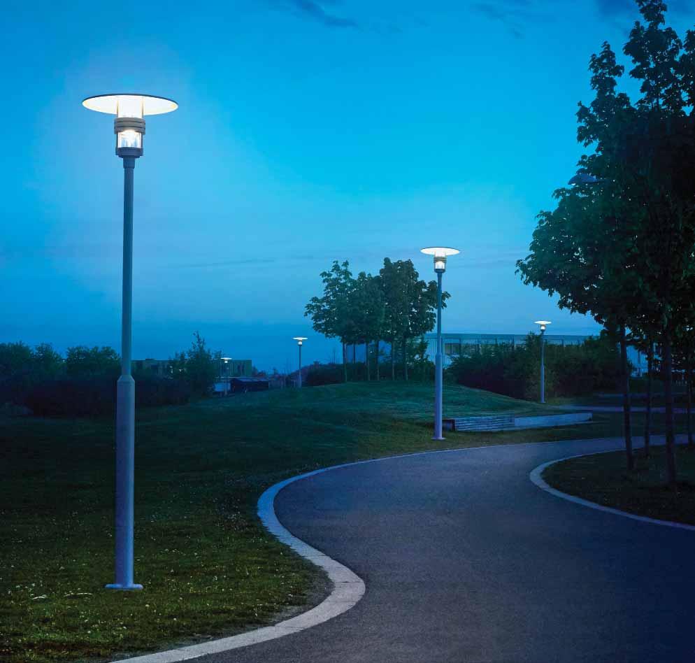 ø 7,6 ø 12 Max=449 Min=362,5 mm ø6 13,8 ø6 18 POLE For use with products VISBY, SUNNFJORD, NICE and KOSTER. Ideally suited for use in communal areas such as car parks and walkways.