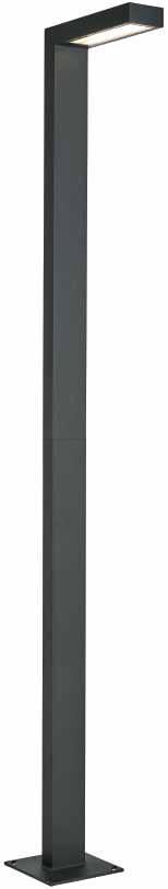 1907 Concreting anchor Art. 1312 (Dali) 11,6W LED Aluminium, 1312AL Graphite, 1312GR Black, 1312B LED Module: 1100 lm, 3000K, 50000h, EEI: A+ Dali, dimmable, 1.