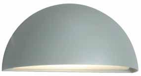 HALDEN E27 LED 31 Depth 15,5 15 HALDEN IP65, class I Powder coated cast aluminium wall light. Supplied with optical structure polycarbonate lens to give even light distribution. Art.