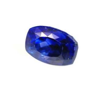 Sapphire Sri Lanka. Multi-facet Mixed Cut Cushion. GIA Certified unheated, 100% natural with Blue color. This gem has rich velvety blue highlights.