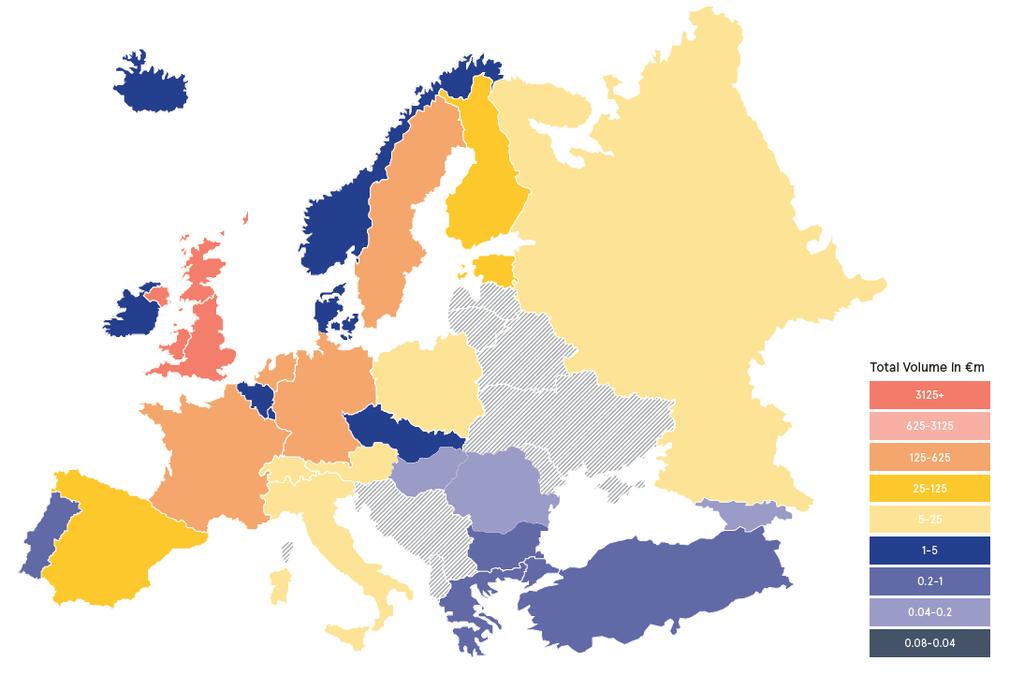 Alternative Finance per country in the EU (2015) Source: Sustaining Momentum -