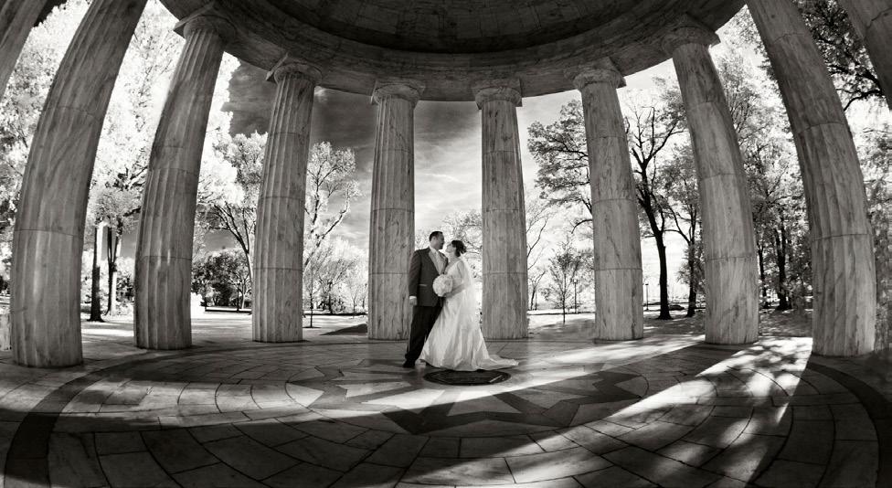 #14 Outdoors Canon 5d Infrared ISO 200 125 at f 11 During the wedding day we stopped at the Washington DC Monuments for this amazing image.