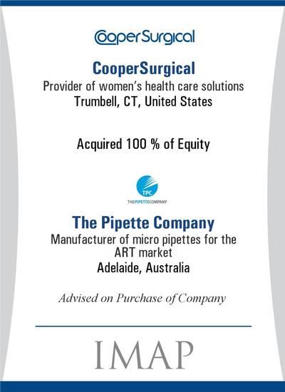 , Assay Corporate Finance, enhanced its basket of IVF products and is now positioned in the forefront of the market. client background and objective The Cooper Companies, Inc.