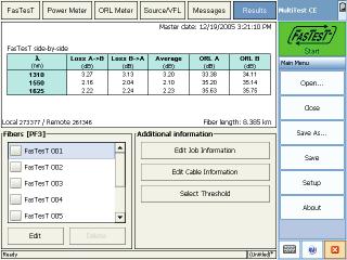 wavelengths) and fi ber-length measurement Interface available in English and Russian Display comprehensive test results thanks to the FTB-3930 s data management software (FTB-500).