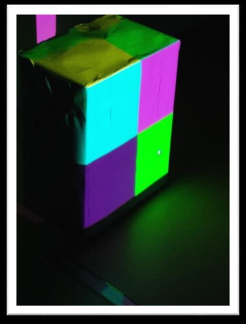 Interactive Projection Mapping using Kinect Fig Neutral Box projected with texture generated in Unity 3D This project was also developed as an independent study in Future Immersive Virtual
