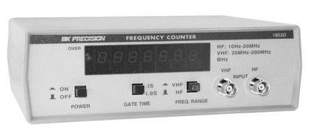 Besides the basics, you want a Voltmeter that has the frequency feature, it will help in troubleshooting. However you can buy a separate frequency counter if you wish.