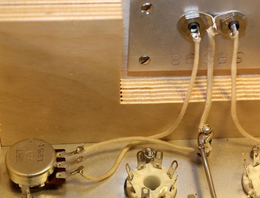 51. Solder a white wire from the lug, closest to the amp frame, of
